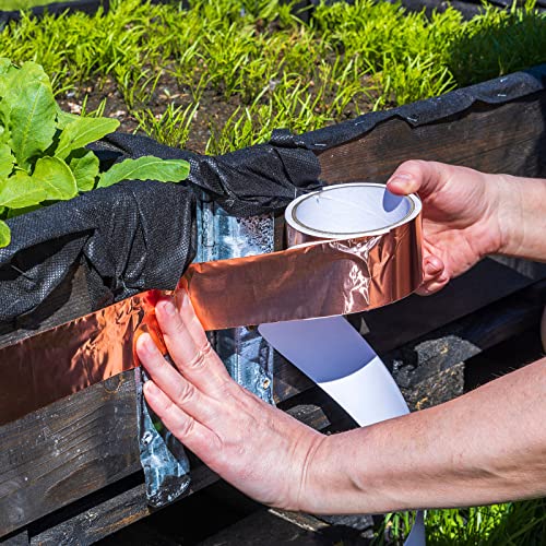 Copper Foil Tape Conductive Adhesive, [for EMI Shielding, Electrical Repairs, Stained Glass, Paper Circuits, Grounding] - 3/16"/98ft/2 Roll