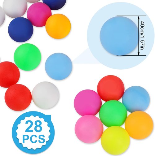 Guirnd 40mm Ping Pong Balls - 28 Pcs for Table Tennis, Games, Arts, and Pet Toys