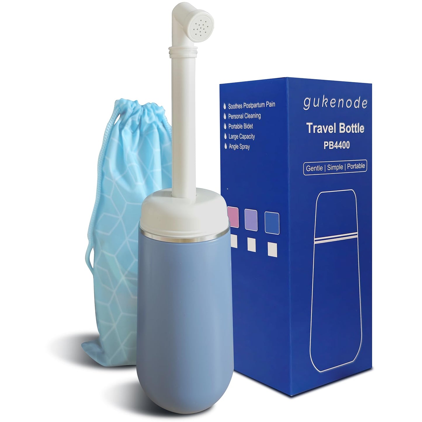 Portable Bidet Large Capacity 400ml, Travel Bidet for Women and Men, Personal Handheld Bidet Toilet, No Batteries Needed