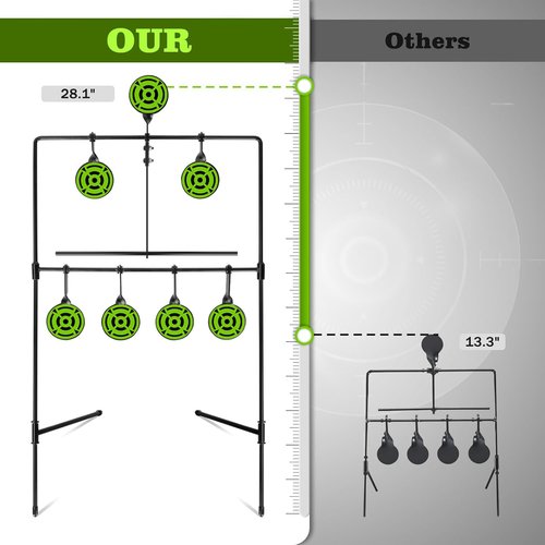 Ideagle BB Gun Targets - Durable Metal Resetting Shooting Target for .177/.20 Caliber | Perfect for Backyard Fun