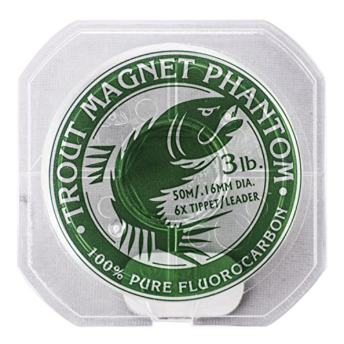 Phantom Fluorocarbon Leader Line - Ultra-Invisible 3lb Tippet, 50m