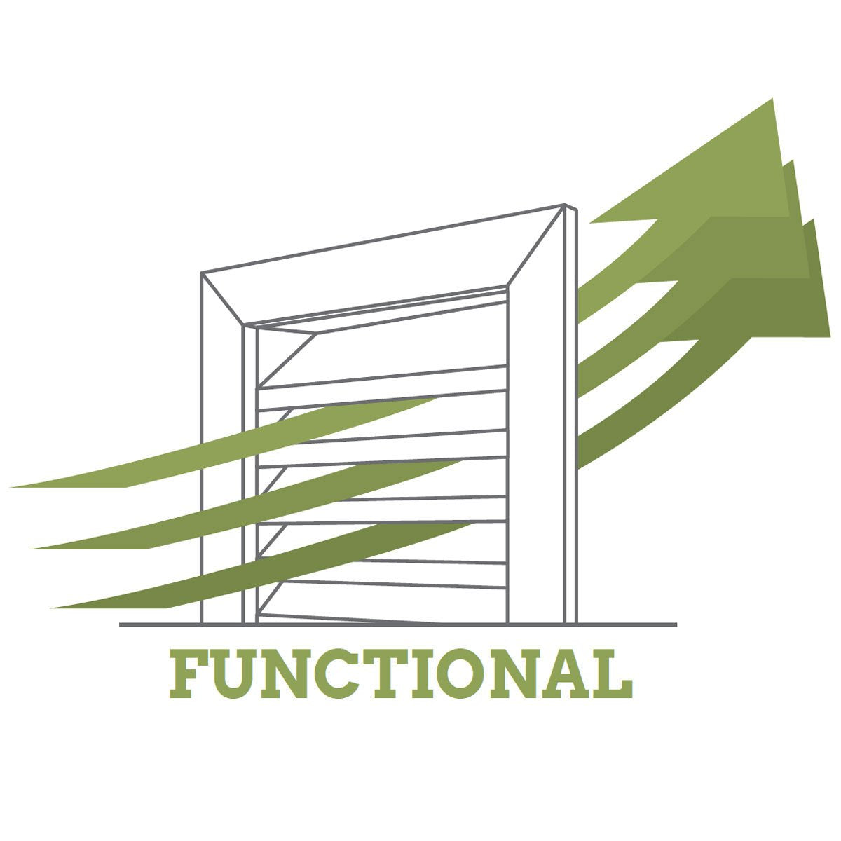 Ekena Millwork 28"W x 28"H x 1 1/8"P, Round Gable Vent Louver, Functional