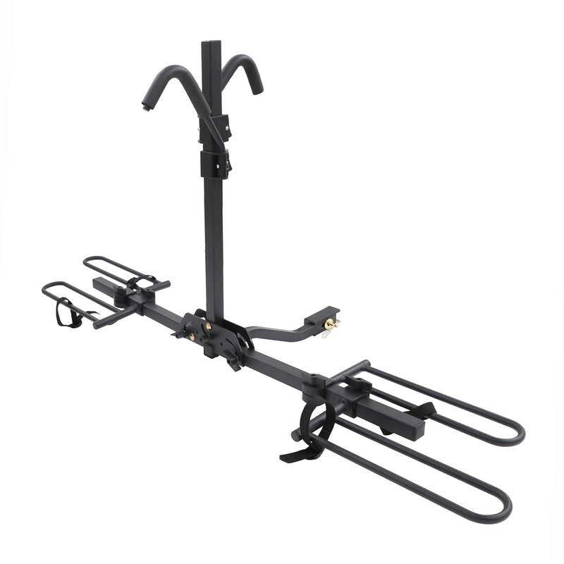 Rockland Aluminum 2-Bike Rack, 70 lbs Capacity, Lightweight Trunk Mount Bike Rack with Hooks and Loops, Fits 2" Receiver for Cars SUVs Minivans