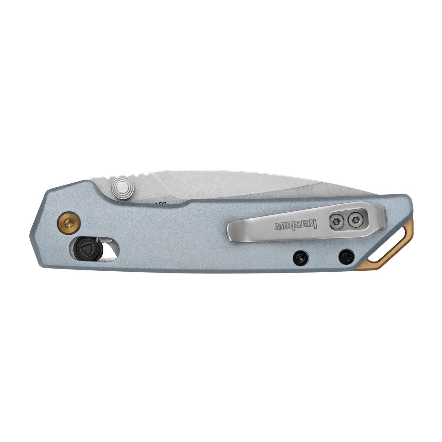 Kershaw Mini Iridium Pocket Knife, Silver and Blue