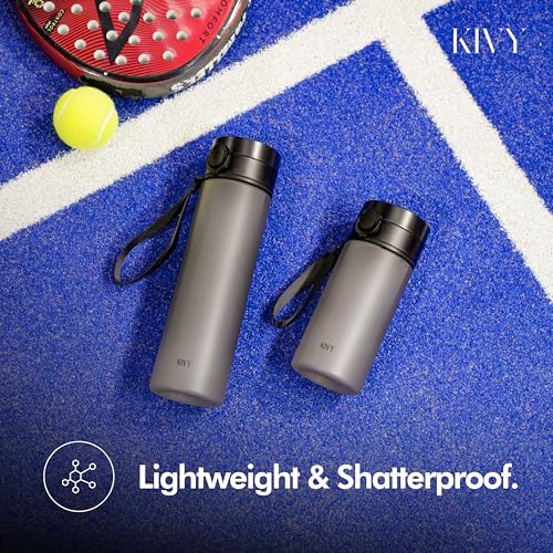 KIVY 22oz Tritan Water Bottle with Flip Lid – Leakproof, Dishwasher Safe, BPA-Free Hydration Bottle