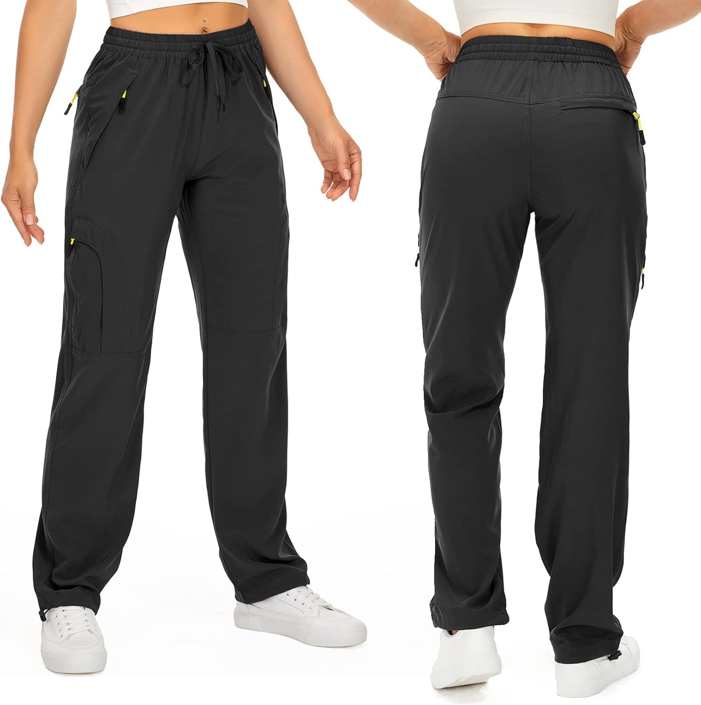 Skiennix Women's Hiking Pants - Quick Dry, UPF 50, Lightweight Travel Cargo with Zipper Pockets