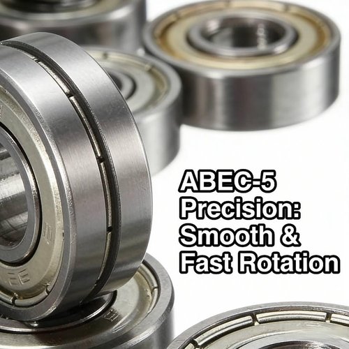 YC° Badass Sharks 10pcs Carbon Stainless Steel Skateboard Bearings Wheels ABEC-5 608ZZ Solver