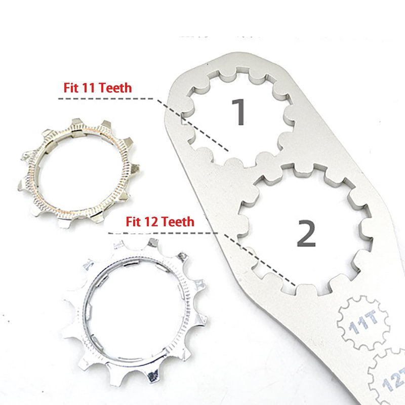 COTOUXKER Bike Cassette Removal Tool, Bicycle Cassette Tool with Lockring for MTB Freewheel Removal and Repair (Cassette Tool with Lock)