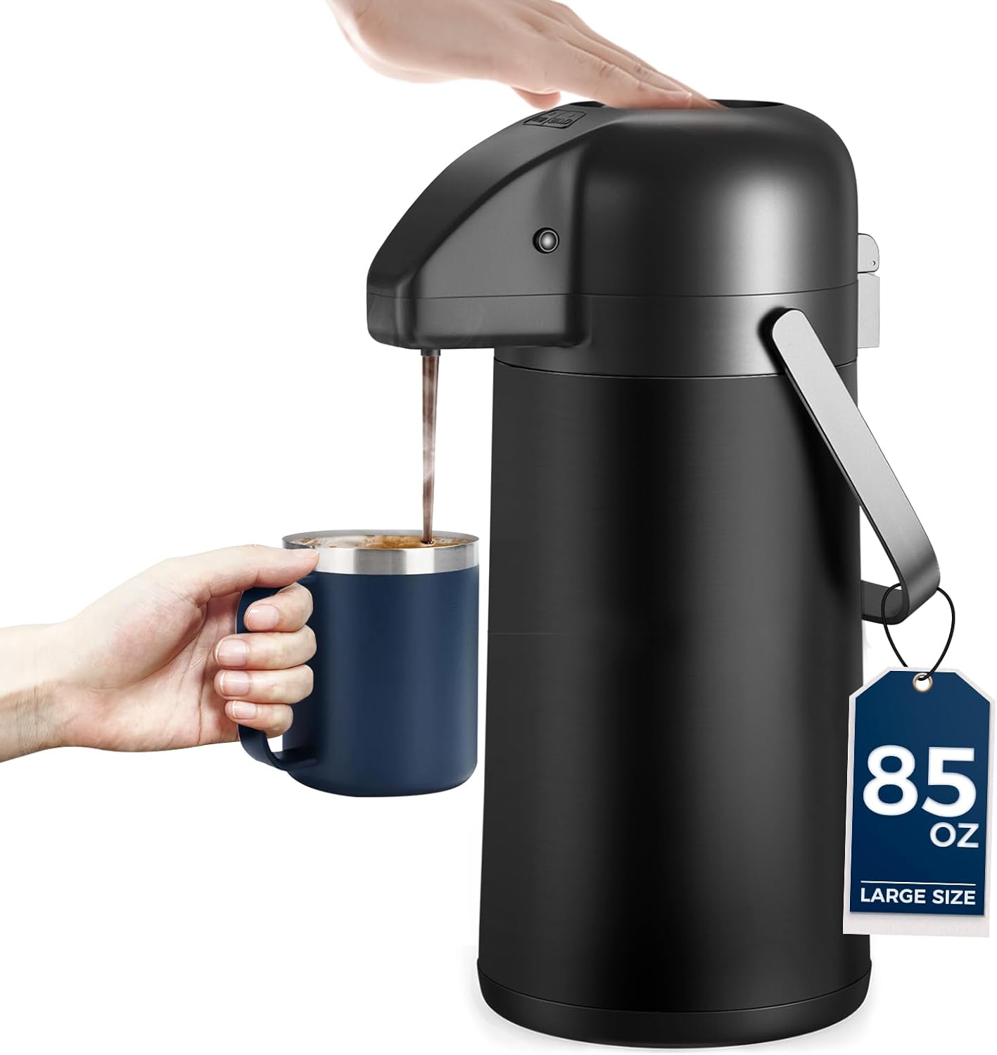 102OZ Insulated Coffee Carafe - Stainless Steel Airpot Dispenser for Hot Drinks
