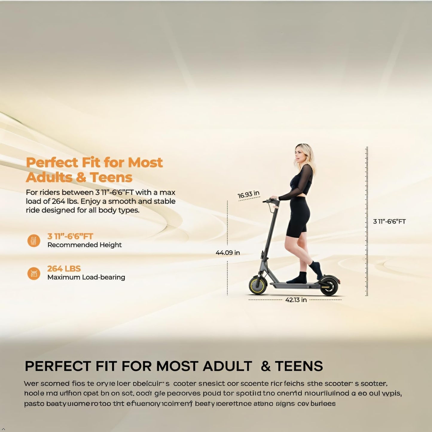 NAVIC Electric Scooter for Adults - Top Speed 22 MPH, 28-Mile Range, Dual Suspension, 10" Tires