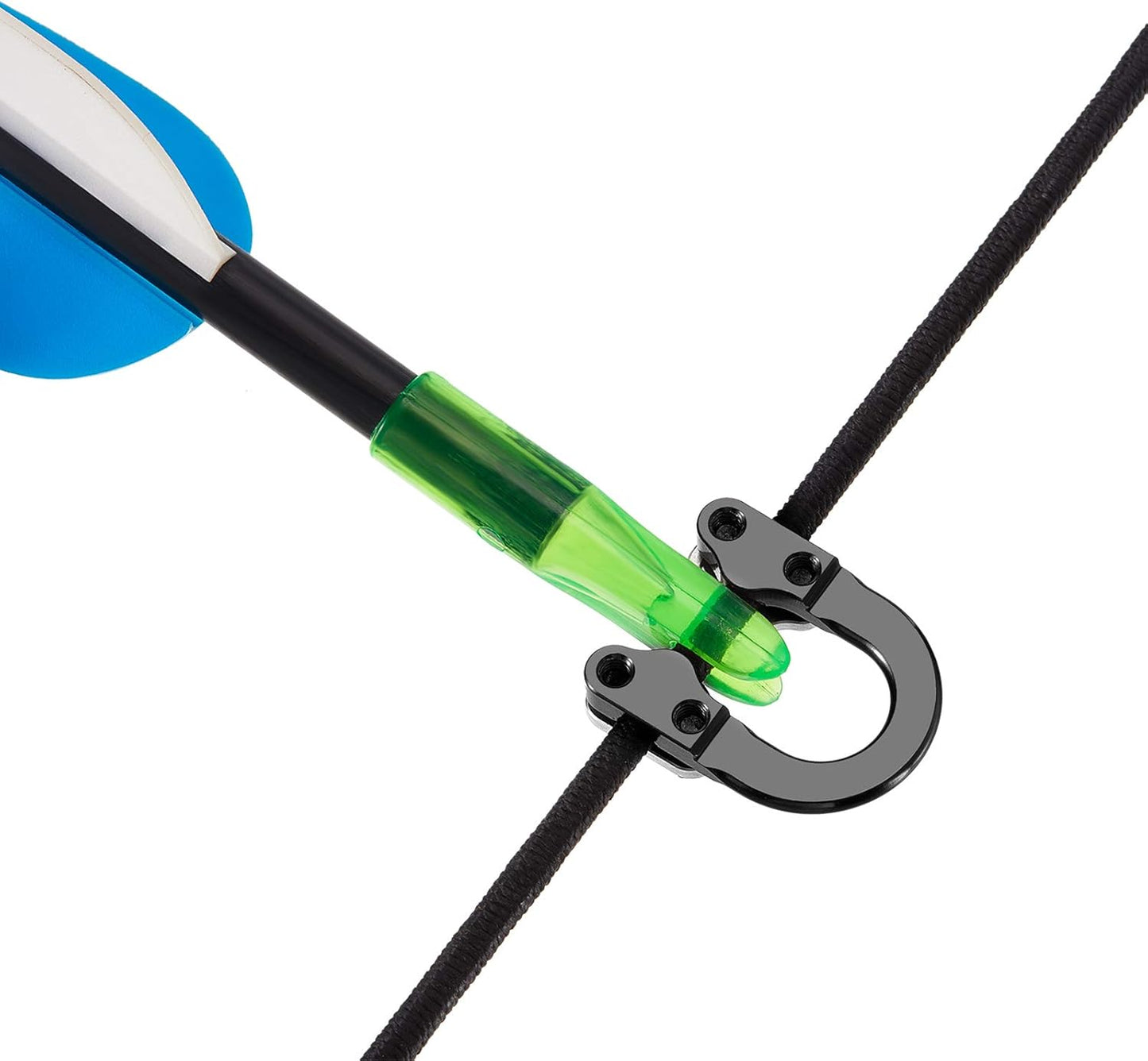 Sumind Archery D Loop - Metal U Nock D Ring Buckle Release with Screwdrivers | 2 Sets for Hunting