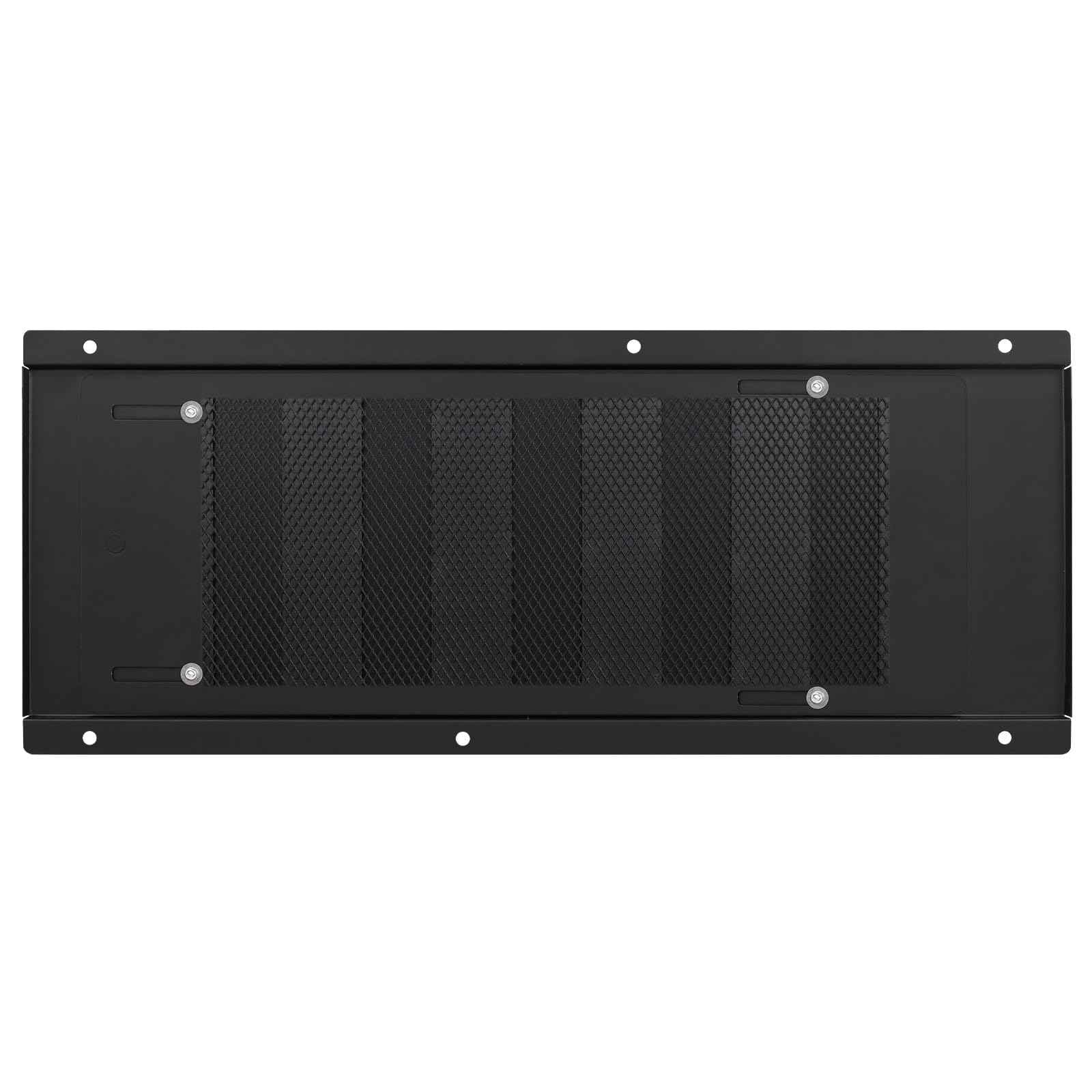 Crawl Space Vent Cover,Foundation Vent Cover for Crawl Space Garage Attic Home Improvement,16"x6.5" Outdoor Foundation Air Wall Vent with Damper&Screen to Reduce Moisture,Black,1PCS