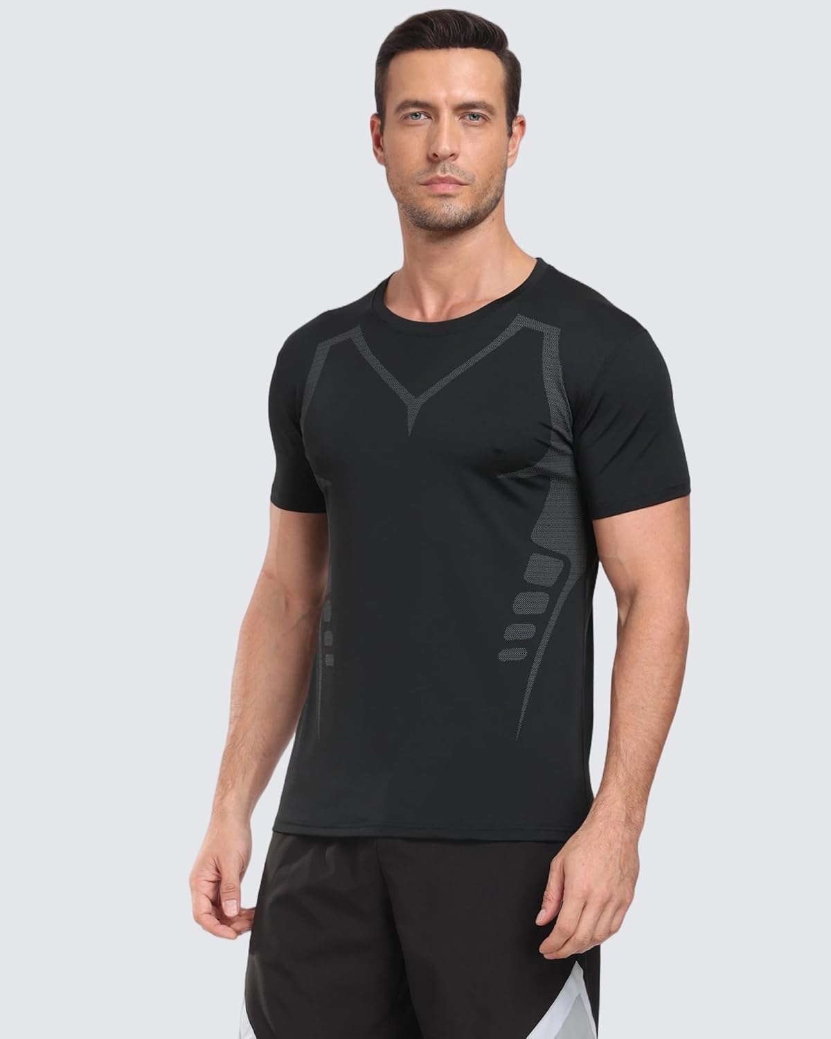 Skiennix Quick Dry Workout Shirts for Men - Breathable Athletic T-Shirt for Running | Outdoor Training