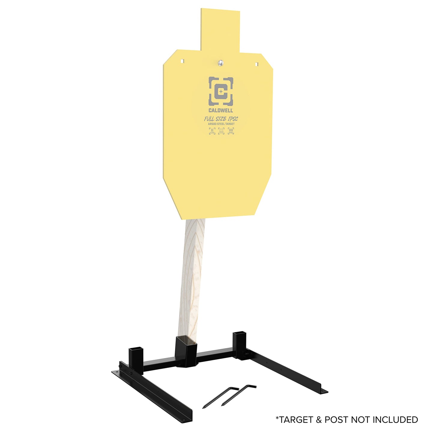 Caldwell Ultimate Steel Target Stand with H-Stand Design and Durable Construction for Angled 2x4 or 1x2 Stakes