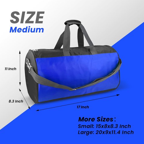 C&F BOGMOST Travel Duffel Bag - Large Foldable Waterproof Gym Bag for Men & Women | Lightweight Oxford Cloth - Blue