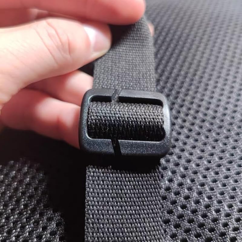 Tactical Backpack Strap Clip - 2" Black Removable Webbing Keeper