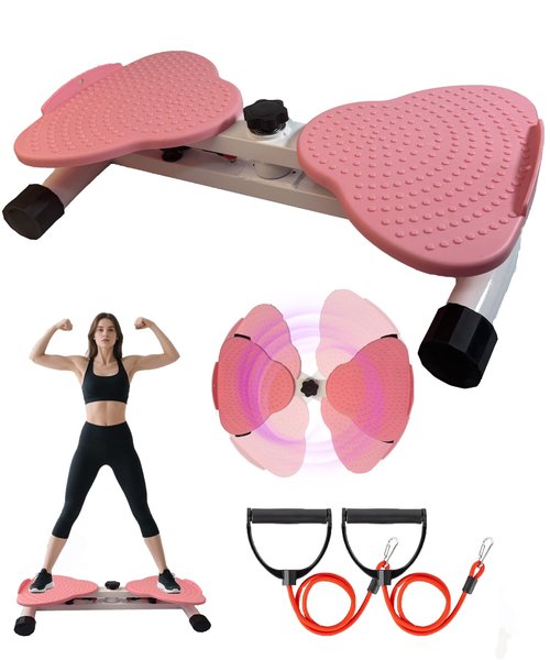 Basan Waist Twister: Adjustable Ab Twisting Machine for Core & Abs Workout | Noiseless Home Gym Equipment to Slim Waist - Ideal for Women & Men