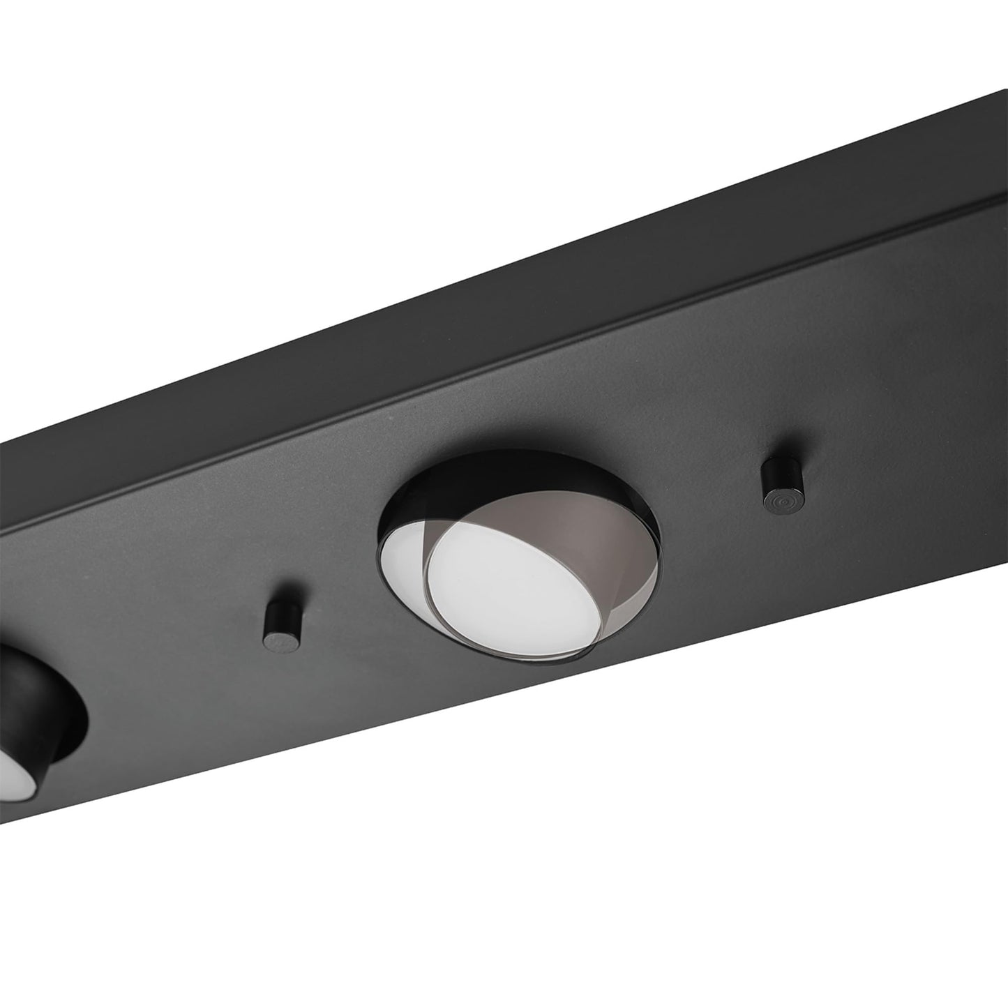 GLOBE Electric 59941 3-Light Integrated LED Track Lighting, Matte Black Modern Industrial Ceiling Light, Adjustable Pivoting Heads, 21 Watts, 1200 Lumens, 3000K, Dimmable