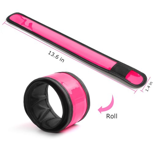 esonstyle 6 Pack LED Light Up Band Slap Bracelets, Night Safety Wrist Band for Cycling Walking Running Concert Camping Outdoor Sports