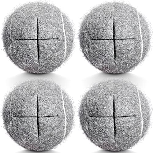 Precut Walker Tennis Balls - 4 PCS Heavy Duty Glide Balls - Grey
