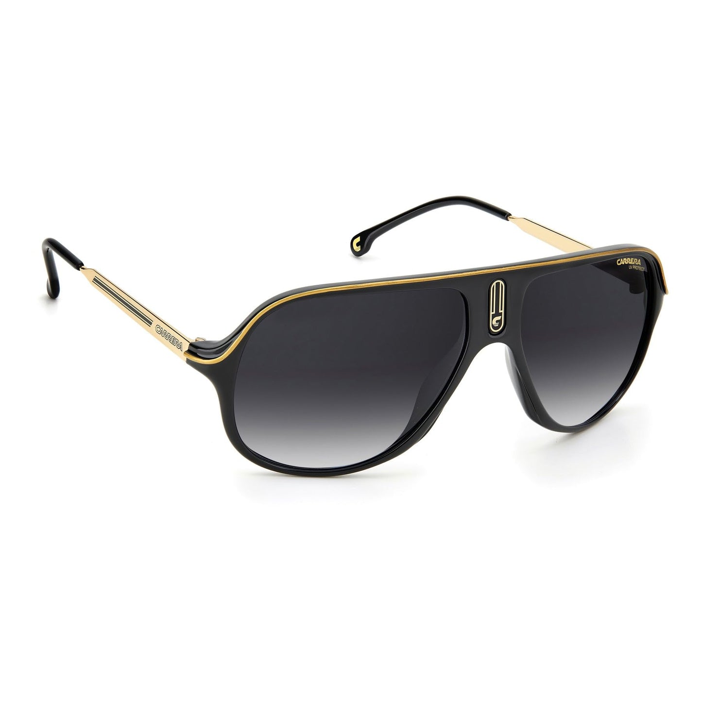 Carrera Unisex Sunglass Style Safari65/N Rectangular, Black/Grey Shaded, 62mm, 15mm