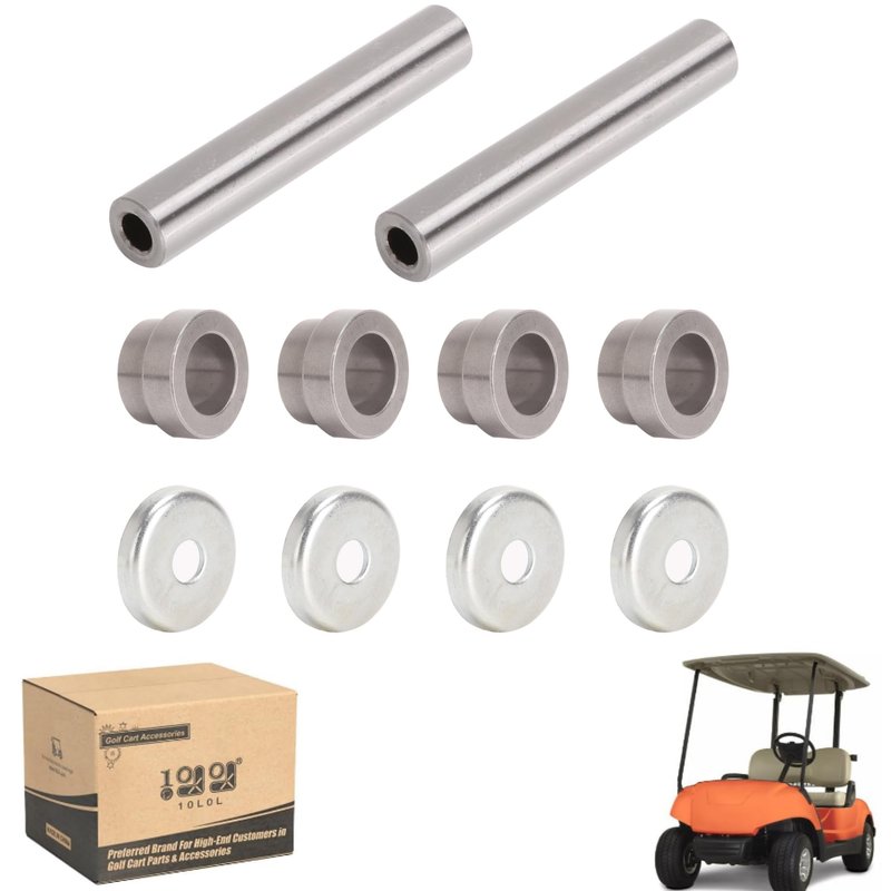 10L0L Golf Cart Steering Knuckle & Spindle Tube Repair Kit for Yamaha G22-G29 Drive 2 (2003-Up) - Complete Bushing, Outer Cover, Spacer Kit, OEM 2NL-23448-00-00, 90381-17067-00, 2NL-23517-00-00