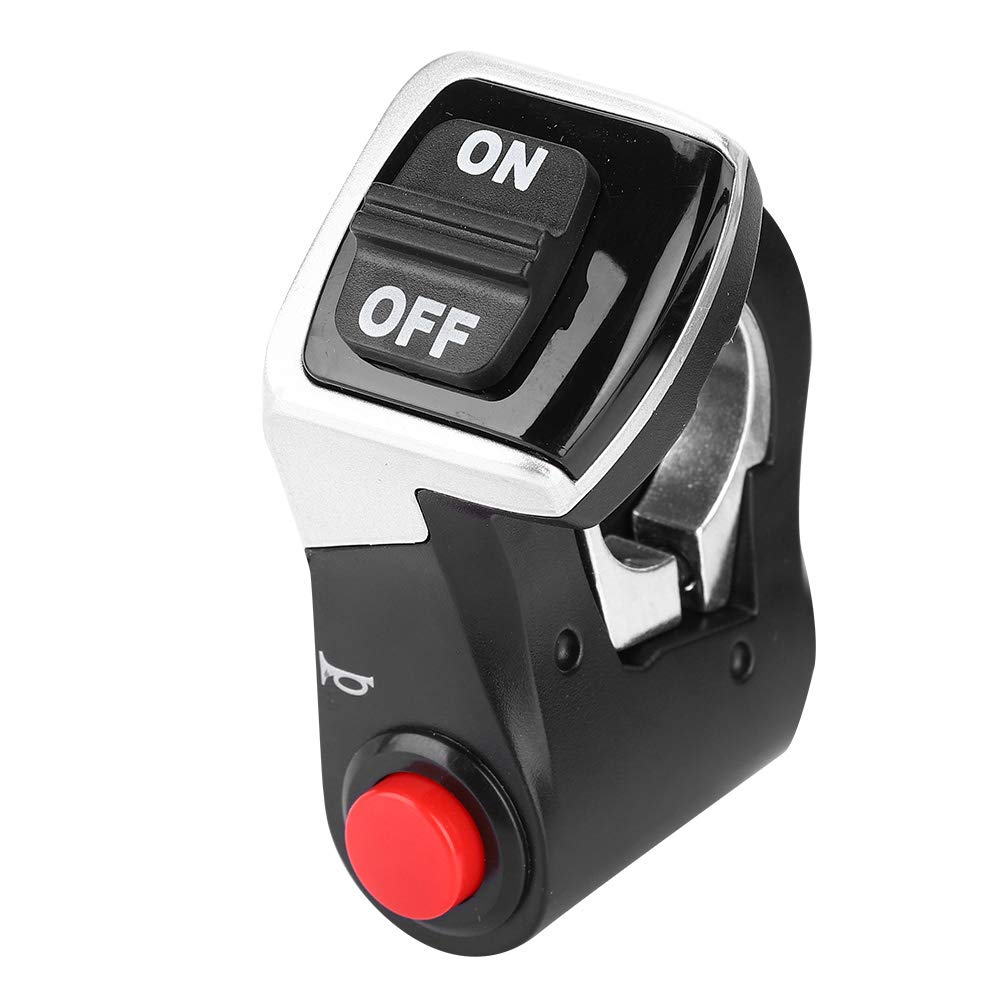 ASHATA E Light Horn Switch, Headlights Horn Button Switch for Electric Mountain E Scooter