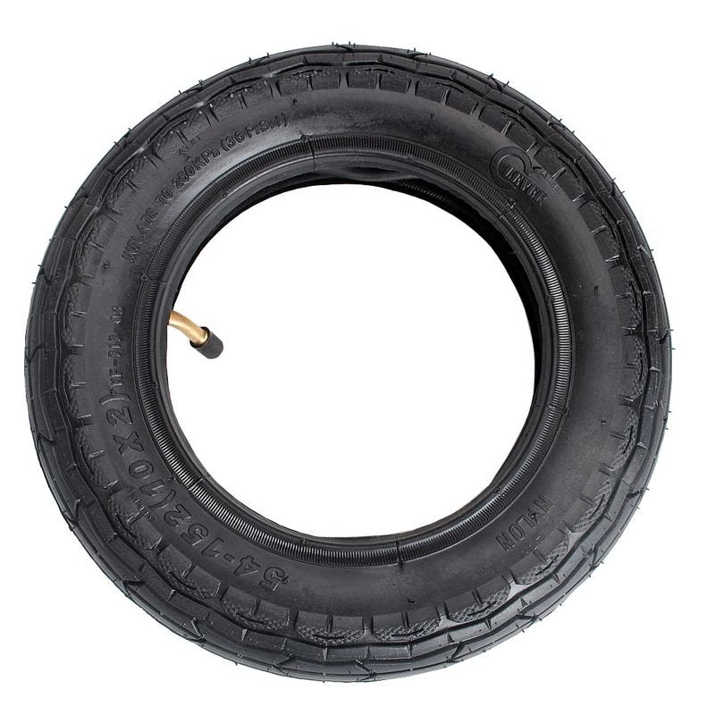 Small Electric Scooter 54-152 10x2 10" Tyre Tire + Tube with Angled Stem for Smart Self Balancing 2-wheel Scooter Folding Electric Bicycle