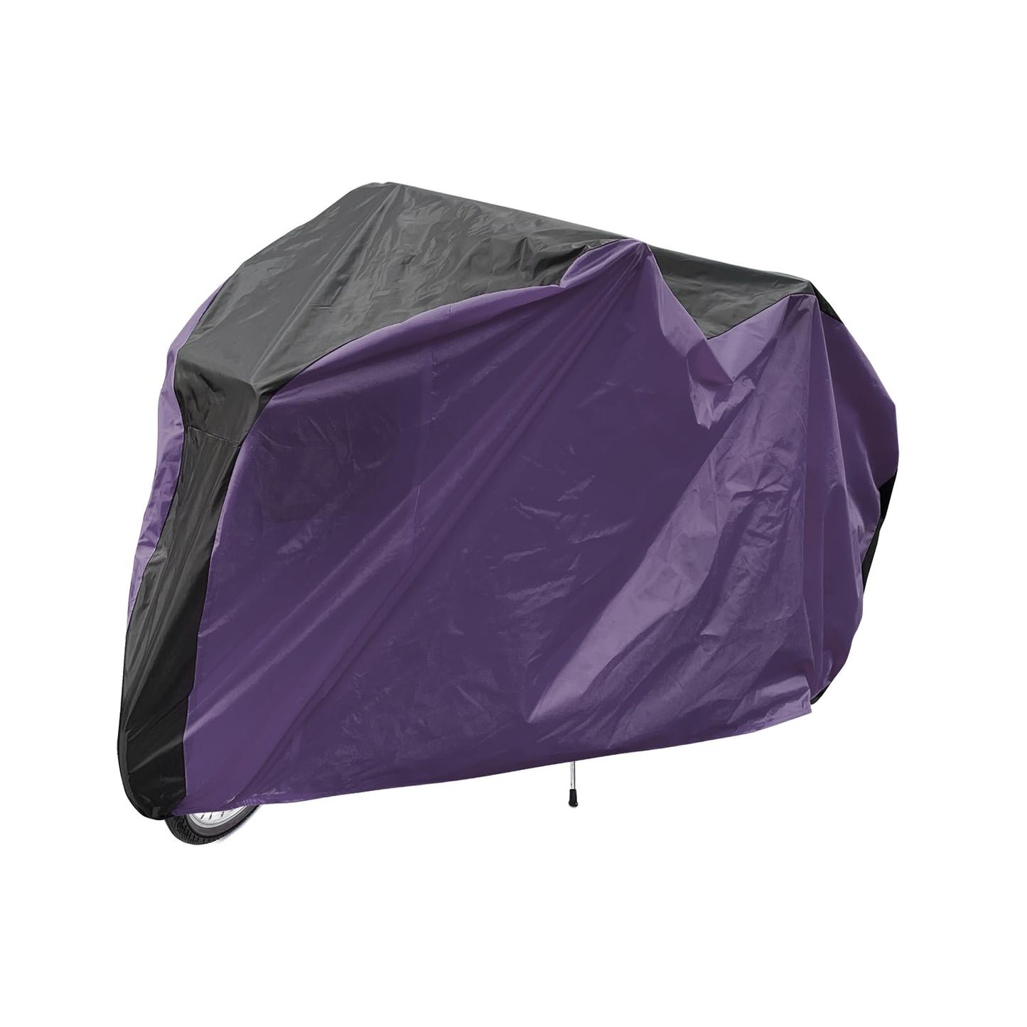 HARFINGTON Bike Cover Waterproof Outdoor 71" Polyester Anti Dust Rain Wind Snow Bicycle Covers with Lock Holes Windproof Buckle Storage Bag for Mountain Road Bike, Black Purple