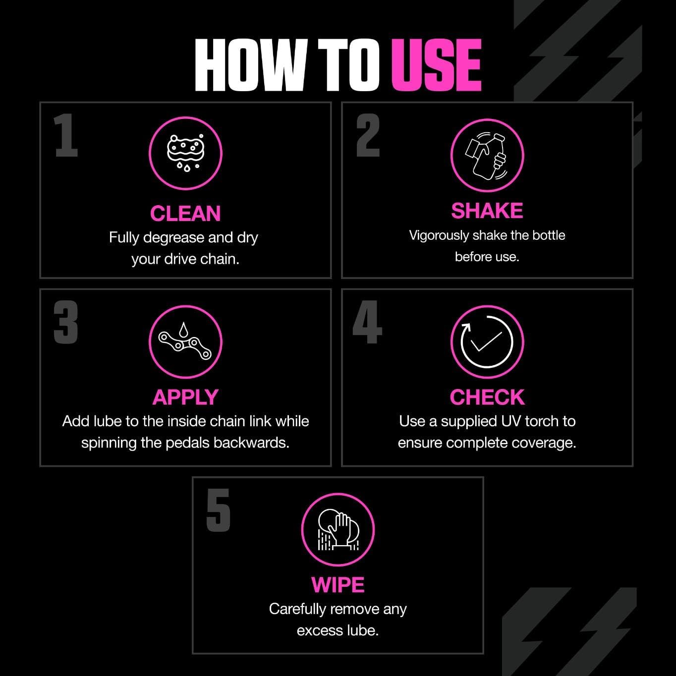 Muc-Off C3 Ceramic Wet Bike Chain Lube - Superior Protection for Smooth Performance | 120ml