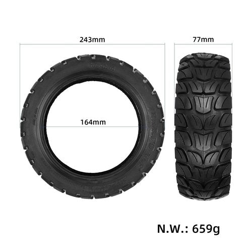 GYL 10x2.75-6.5 Vacuum Tire Off-road Tire for Speedway 5 Dualtron 3 Hover-1 Alpha JOYOR S Hiboy Titan PRO Electric Scooter Puncture-Proof Explosion-Proof 10 inch Tyre, Shockproof Super-Grip