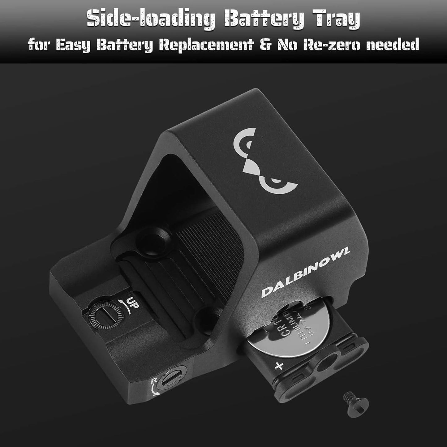 TYTO-R Red Dot Sight - 2.5 MOA Shake Awake Open Reflex Optic for Full-Sized Pistols | 1x24.5mm Lens