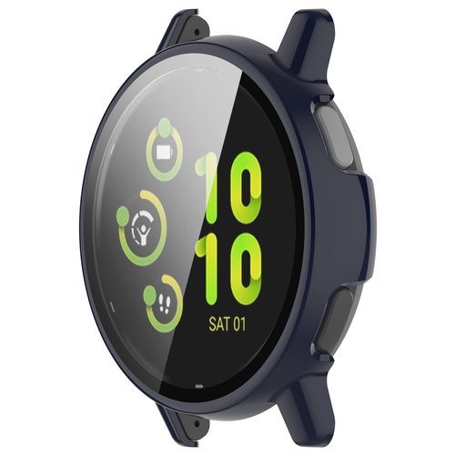 Screen Protector Compatible with Garmin Vivoactive 5 Case 42mm Scratched Full Protection (Black+Nave Blue+Beige)