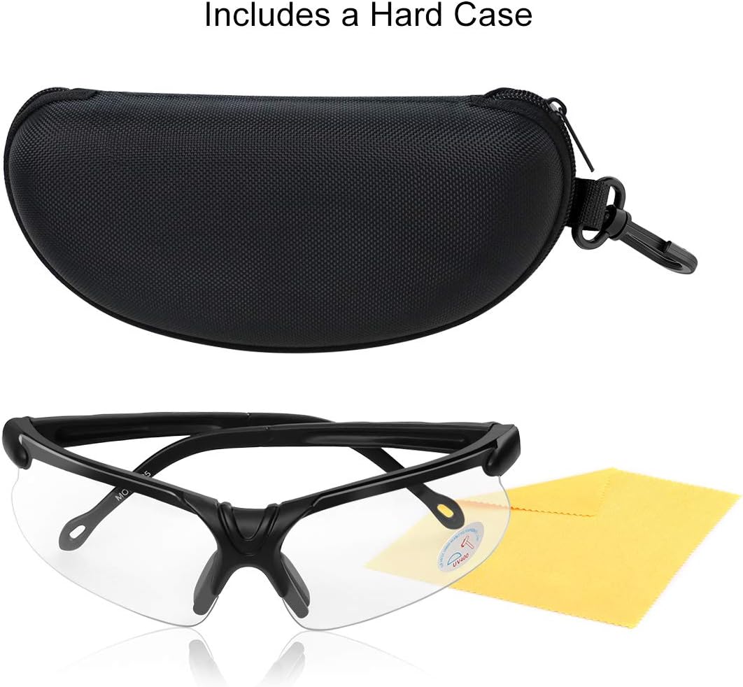 Xaegistac Shooting Glasses - Anti-Fog Safety Glasses with Case for Adults | Perfect for Hunting