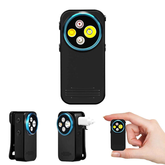 Upgraded EDC Flashlight Clip-on Light, 600 Lumens Rechargeable with Type-C Charging, 4 Light Super Bright Pocket Flashlight with Magnetic Base for Camping, Cycling, Headlamp Use, Safety Warning