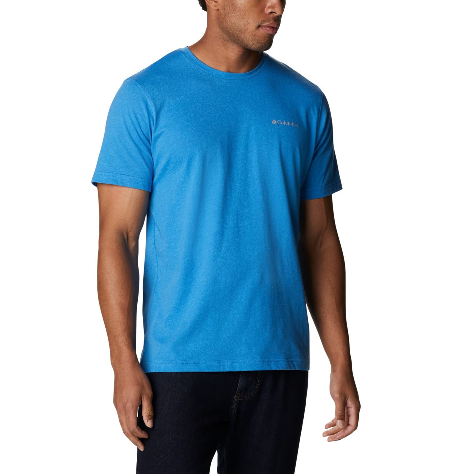 Columbia Men's Thistletown Hills Short Sleeve, Bright Indigo Heather, 6X Big