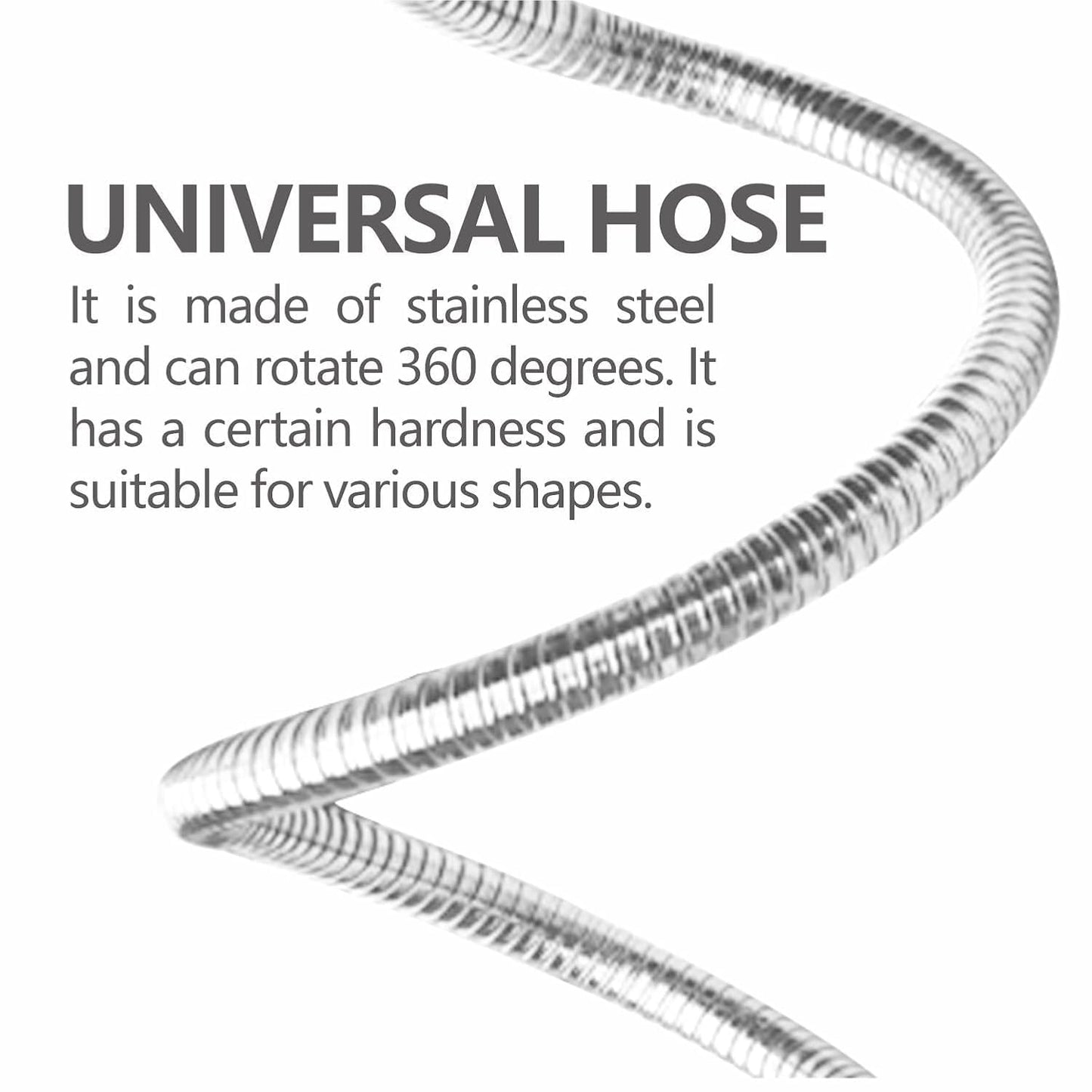 E26/E27 Light Socket Extender Adapter - 15 inches/40 cm Adjustable 360-degree Bendable Rotation with Heat-Resistant Base, Flexible Gooseneck Adjustable Extension Socket Socket Adapter (2 Pack)