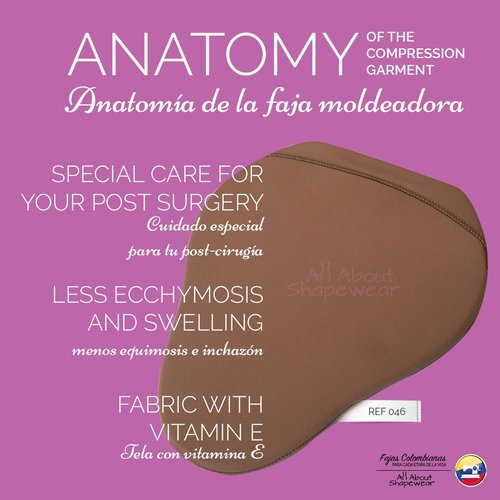 All About Shapewear Tummy Tuck Board - Reduces Fluid Retention and Enhances Recovery | Ideal for Post-Surgery Liposuction and Abdominal Support Cocoa