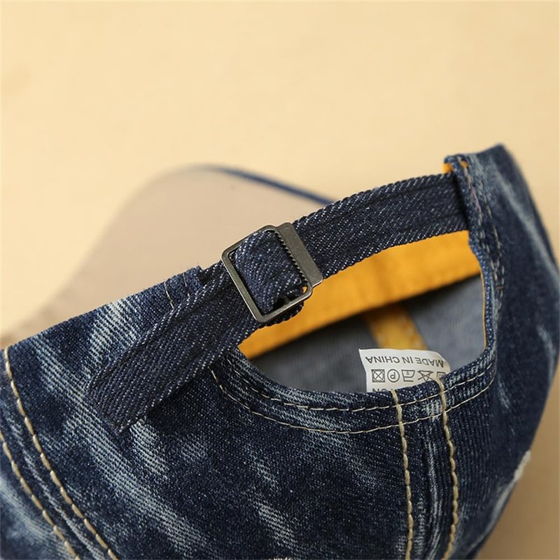 Women's Denim Baseball Cap with Pearl Rhinestone Trendy Y2k Visors UV Protection Sun Hat Outdoor 2026