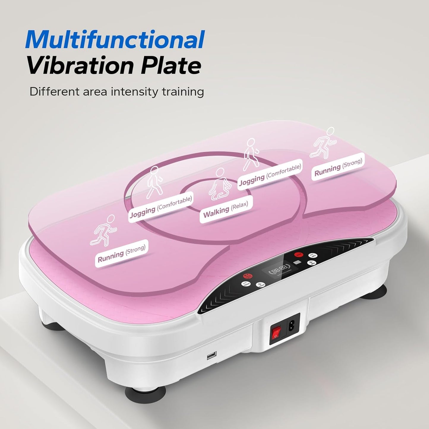 MERACH Vibration Plate Exercise Machine - Bluetooth & LED Display for Weight Loss | Home Workout Equipment