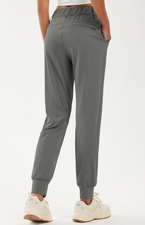 Libin Women's Golf Joggers - 4-Way Stretch Athletic Pants with Pockets | Tapered Casual Sweatpants