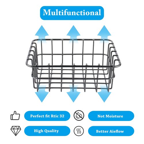 Cooler Basket for RTIC 32,Inside Dry-Goods Basket fits RTIC 32QT Ultra-Light Coolers,Stainless Steel Wire Rack