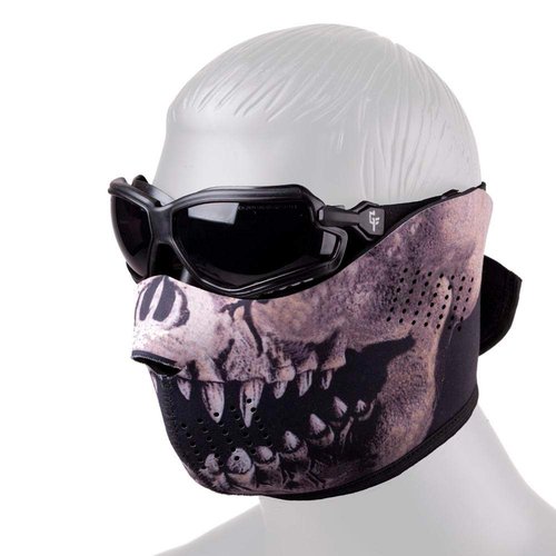 Crosman 80009 Predator Protection Set With Military Style Airsoft Goggles And Reversible Neoprene Half-Mask