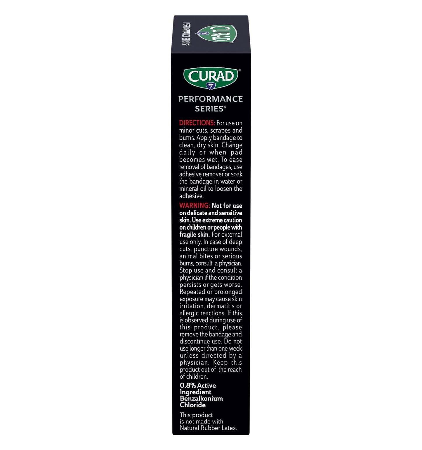 CURAD® Performance Series® Extra Large Antibacterial Bandages, Box of 10