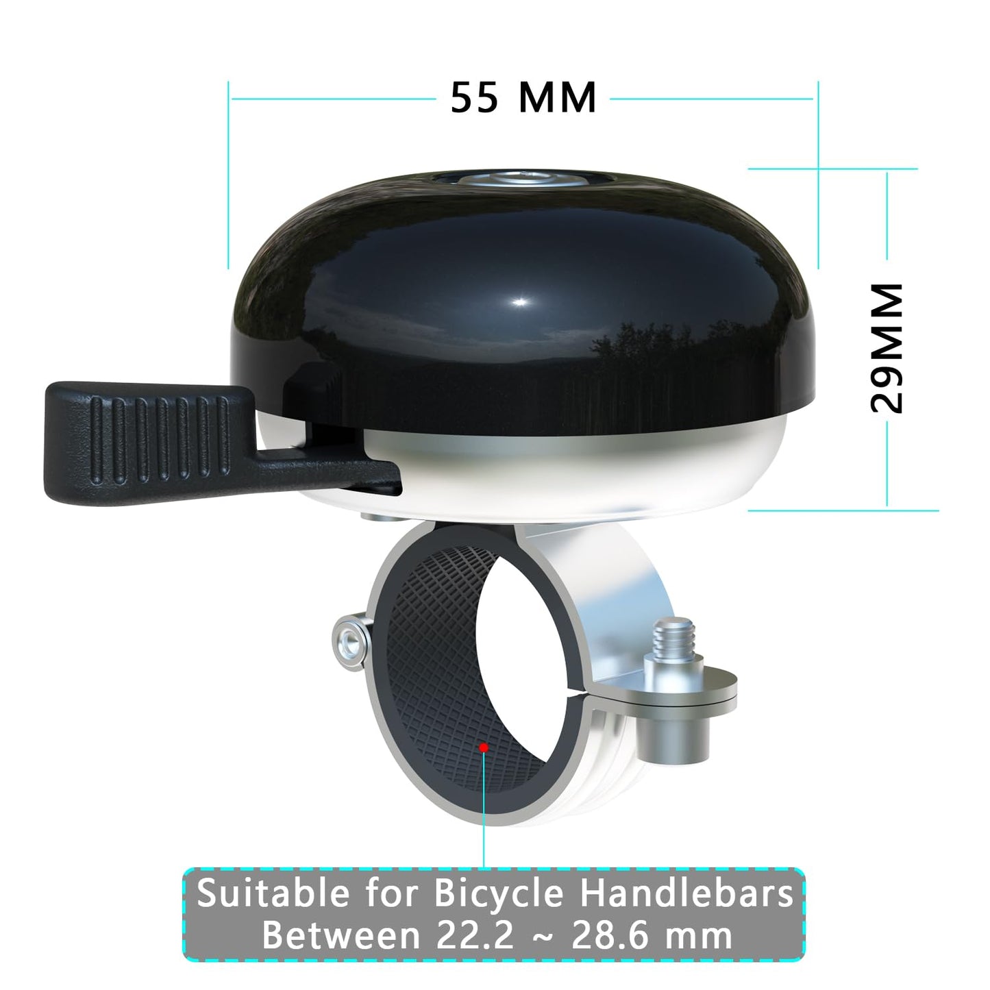 Greallthy Bike Bell Classic Bike Bells for Adults Youth, Bicycle Bell for Handlebars Adult, Loud Sound Beach Cruiser Mountain Bike Bell Accessories.