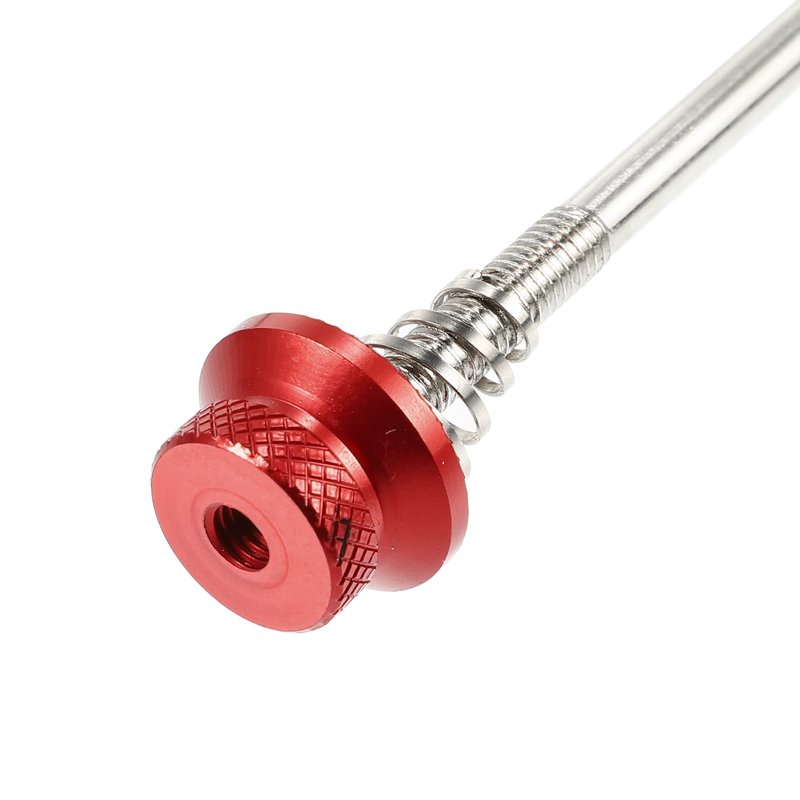 X AUTOHAUX 1 Pair Front Rear Bicycle Quick Release Axles Skewers Lever Aluminum Alloy 145mm 185mm Red for MTB Bike