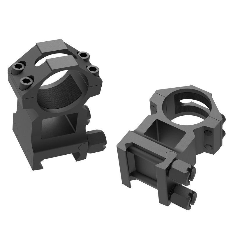 TPO RG25-150D Heavy Duty 1 Inch Picatinny Scope Rings w/See-Thru Base, High porfile 1" Picatinny Scope Mount w/ 1.5" Height
