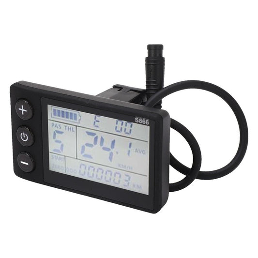 Electric Scooter Conversion LCD Display with 6P Waterproof Connector Mountain Conversion LCD Panel Parts