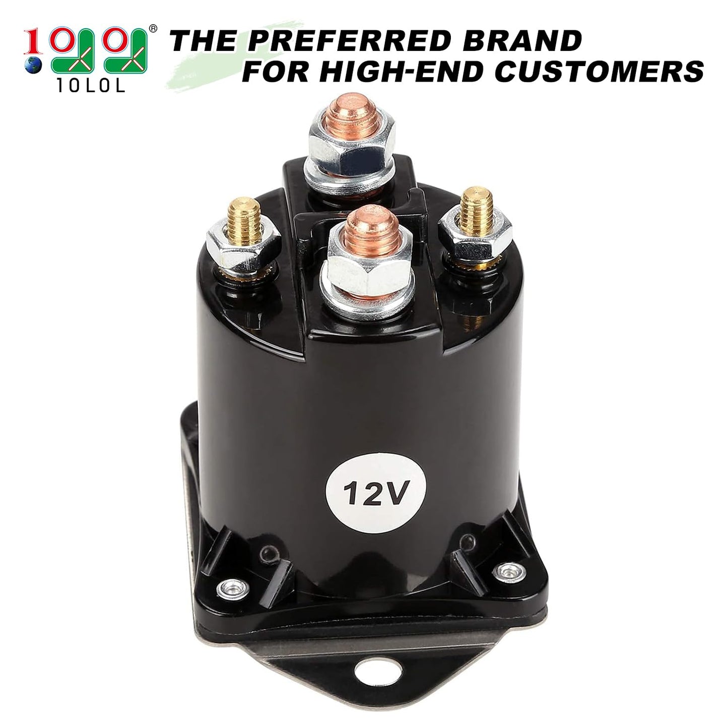 10L0L Golf Cart 12V Solenoid for Club Car DS & Precedent Gas 1984-up, Replace OEM 1013609 1117