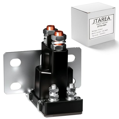 JTAREA 27153-G01 Golf Cart Solenoid 14V 4 Terminal Starter Solenoids Compatible with EZGO TXT Gas Golf Cart 1994-Up 27153G01 612813